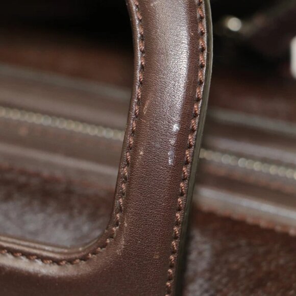 Salvatore Ferragamo AX-21 2834 Pony Hair Boston Handbag - Brown - Picture 11 of 15